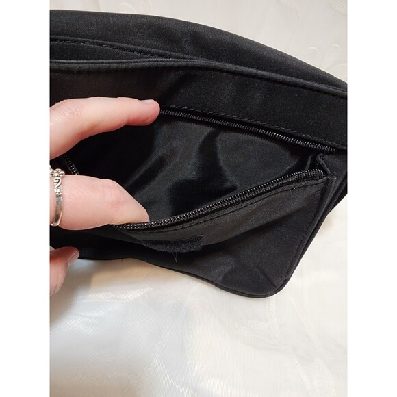 MAXX NEW YORK WOMENS BLACK MINI FOLD OVER CLUTCH BAG LINED FANNY POUCH TRAVEL - Picture 11 of 15